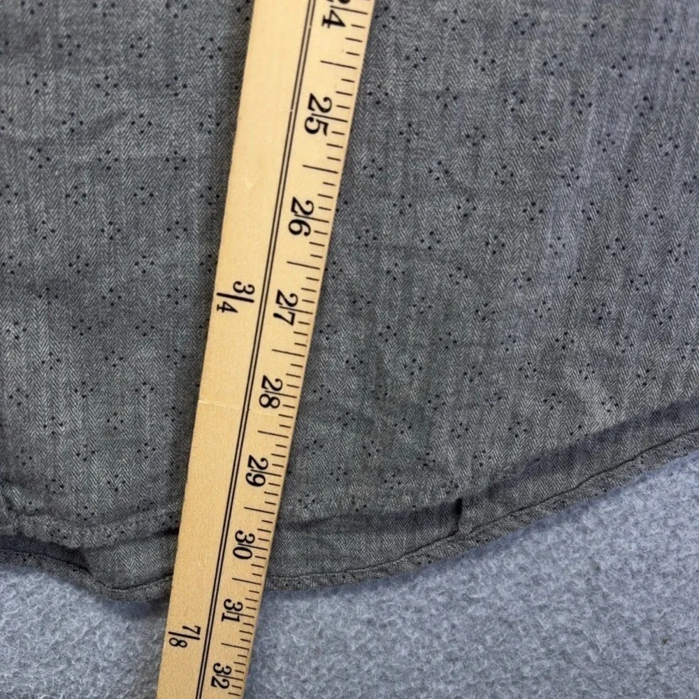 Banana Republic Shirt Mens XL Gray Button Down‎ Soft Wash Slim Fit Preppy